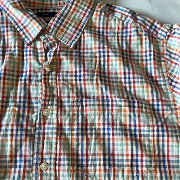 Gap Slim Fit Short Sleeve Button Up Sz. XL - Picture 3 of 6